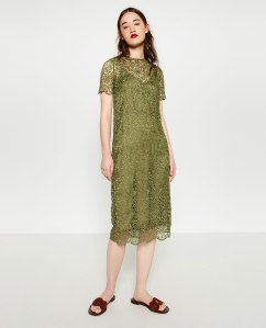 Zara_Lace Midi Dress